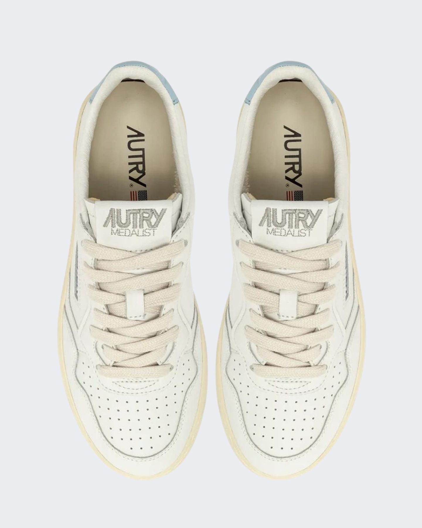 Autry Sneakers AULW/LL64 - SanShopLuxury - 2024, 36, 37, 38, 39, 40, Autry, Bianco, Bianco-Azzurro, Calzature, Donna, Outlet, Primavera/Estate, Sneakers, SS24, Stellato