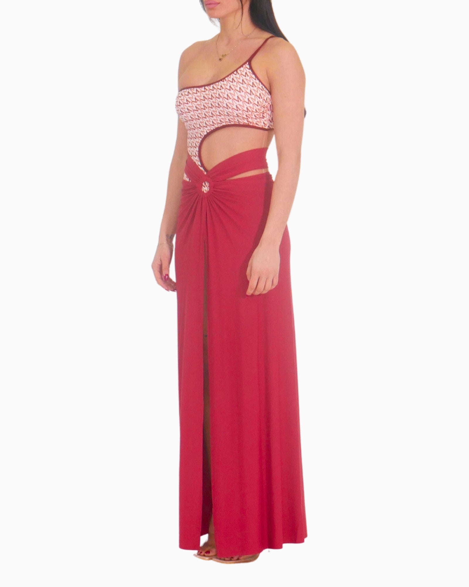 District Margherita Mazzei Copricostume 5BS66-1223 - SanShopLuxury - 2025, 40, 42, 44, 46, Abbigliamento, Beachwear, Coccio, Copricostume, District Margherita Mazzei, Donna, Gonna, Idoneo, New, Primavera/Estate, Rosso, SS25