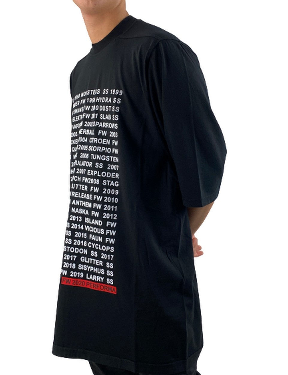 Inverno, FW20, L, M, Nero, Outlet, Rick Owens Drkshdw, S, T-Shirt, Ultimo, Uomo, XL