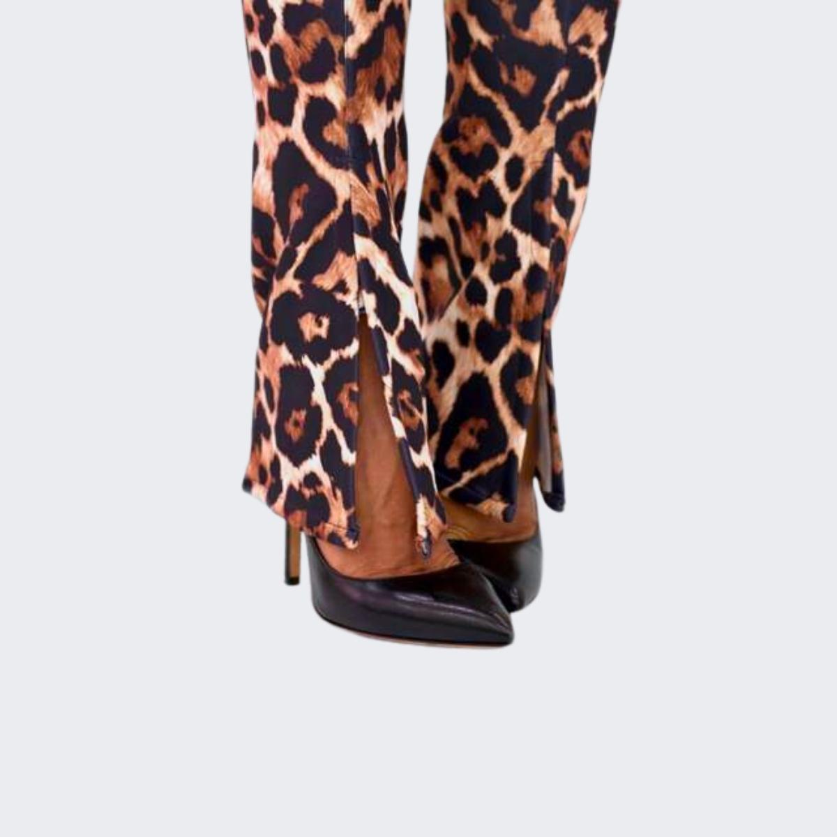 District Margherita Mazzei Pantalone AS38 - SanShopLuxury - 2023, 40, 42, Abbigliamento, Autunno/Inverno, District Margherita Mazzei, Donna, FW23, Maculato, Marrone, Outlet, Pantalone, Ultimo