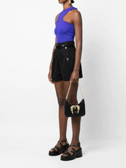 Versace Jeans Couture Borsa Da Spalla 74VA4BF5 ZS413 - SanShopLuxury - 2023, Accessori, Autunno/Inverno, Borsa Da Spalla, Continuativo, Donna, Idoneo, Lilla, Luna, Nero, Outlet, Primavera/Estate, SS23, Unica, Valigeria, Versace Jeans Couture