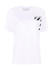 T-Shirt Off-White OWAA102C99JER001 - SanShopLuxury - Abbigliamento, Autunno/Inverno, Bianco, Carry Over, Continuativo, Donna, Idoneo, L, Nero, New, Off-White, Primavera/Estate, T-Shirt