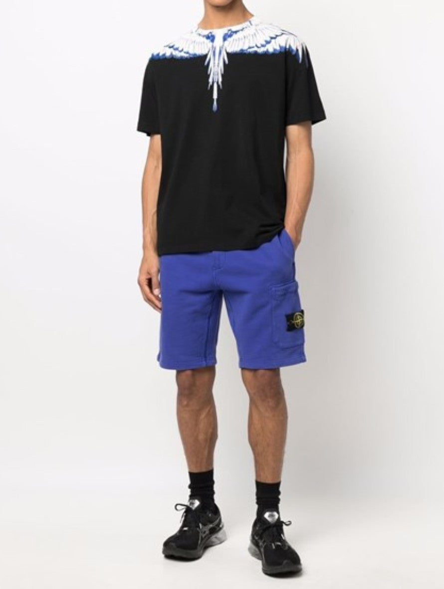 Marcelo Burlon T-Shirt CMAA018C99JER001 - SanShopLuxury - Abbigliamento, Autunno/Inverno, Bianco, Bianco-Nero, Carry Over, Continuativo, Idoneo, Khaki, L, M, Marcelo Burlon, Nero, Nero-Blu, New, Primavera/Estate, S, T-Shirt, Uomo, Verde, XL, XXL