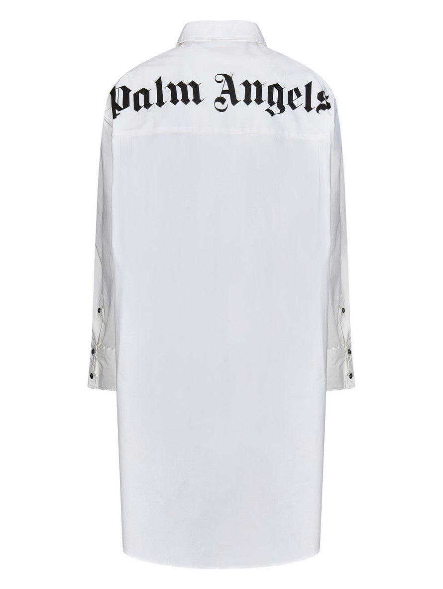 Palm Angels Abiti PWDG002C99FAB001 - SanShopLuxury - Abbigliamento, Abiti, Autunno/Inverno, Bianco, Carry Over, Continuativo, Donna, Idoneo, New, Palm Angels, Primavera/Estate, Ultimo, XS