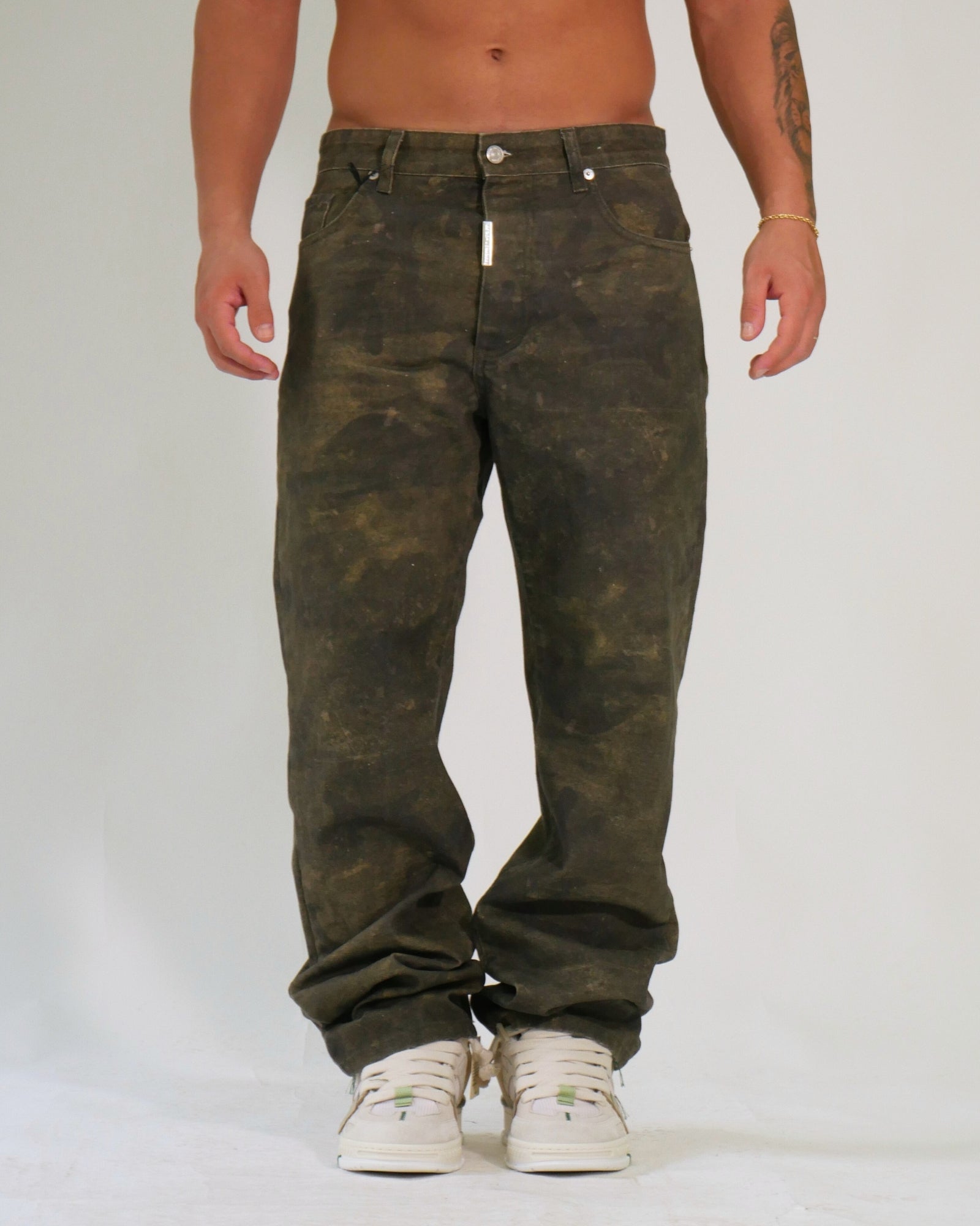 Donotconform Jeans BAGGY2040-V - SanShopLuxury - 2025, 44, 46, 48, 50, 52, 54, Abbigliamento, Autunno/Inverno, Continuativo, Donotconform, FW25, Idoneo, Jeans, New, Primavera/Estate, Uomo, Verde