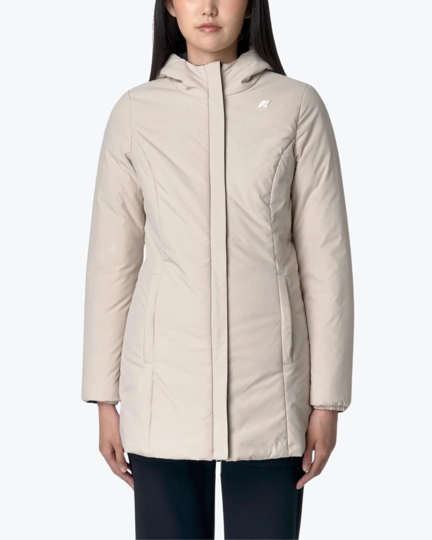 K-Way Giubbino K6128UW ATJ - SanShopLuxury - Abbigliamento, Autunno/Inverno, Blu-Beige, Carry Over, Donna, Giubbino, Idoneo, K-Way, L, M, Reversibile, S, Ultimo, XL, XS, XXL