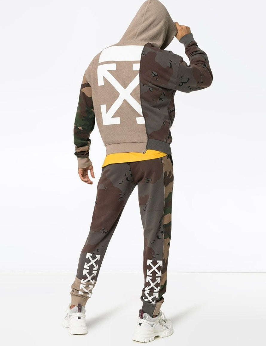 Inverno, Camouflage, FW18, M, Marrone, Off-White, Outlet, Pantatuta, S, Ultimo, Uomo