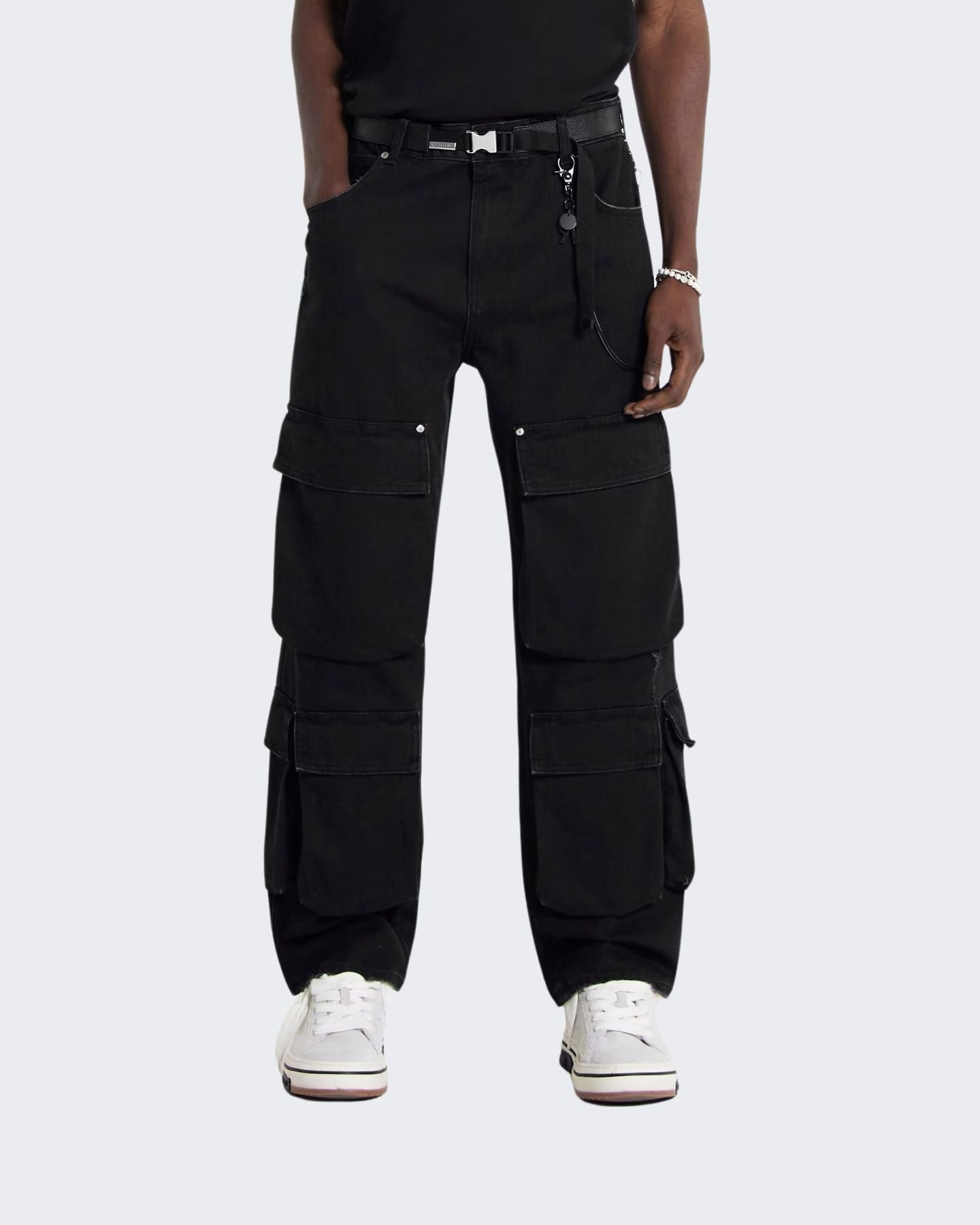 Represent Jeans MLM6090/01 - SanShopLuxury - 44, 46, 47, 48, 50, Abbigliamento, Autunno/Inverno, Cargo, Carry Over, Continuativo, Idoneo, Jeans, Nero, New, Primavera/Estate, Represent, Uomo