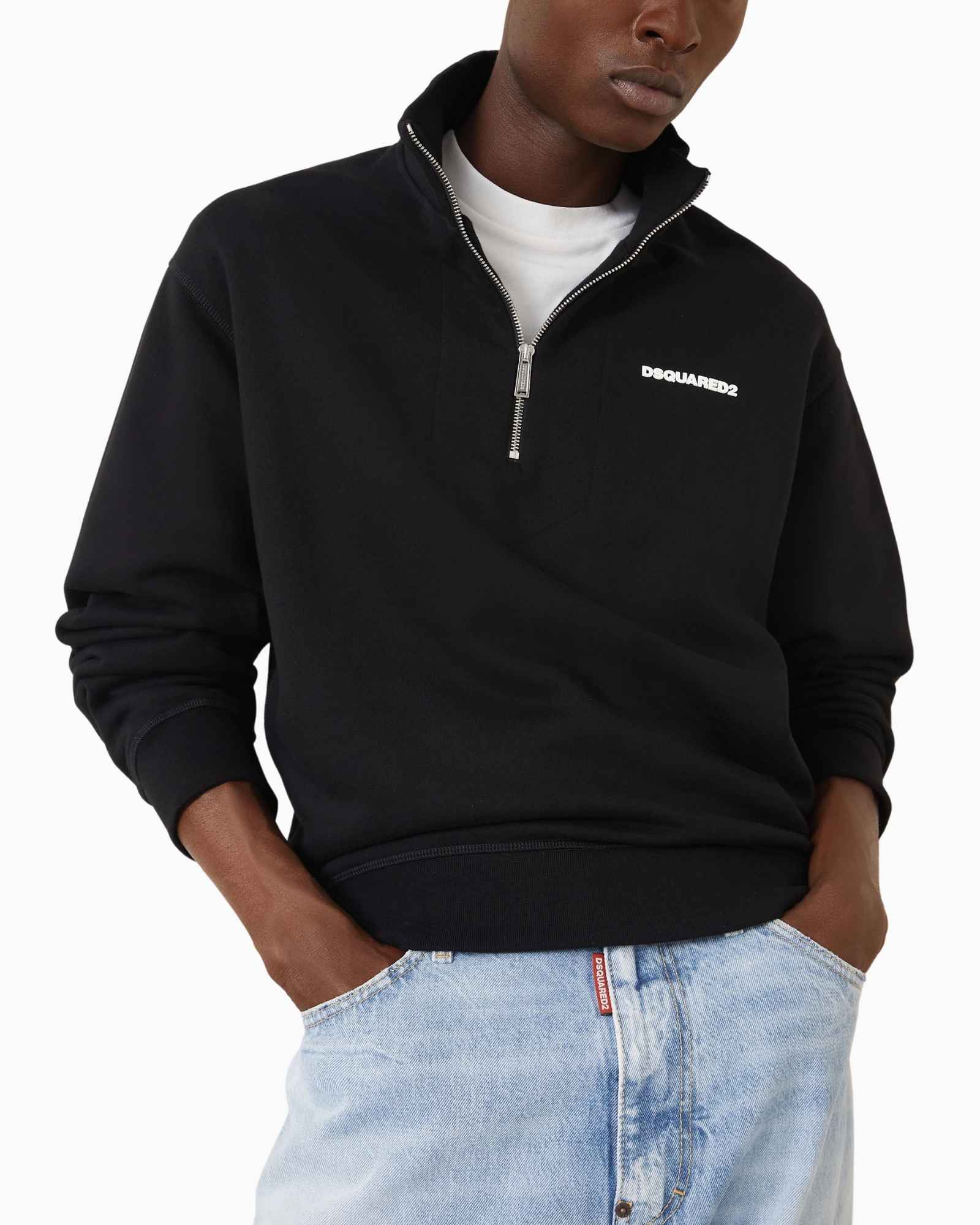 Dsquared2 Felpa S71GU0736/S25516900 - SanShopLuxury - 2025, Abbigliamento, Autunno/Inverno, Dsquared2, Felpa, FW25, Idoneo, L, M, Nero, New, Uomo, XL