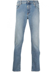 Off-White Jeans OMYA074R21DEN002 - SanShopLuxury - -50%, 2021, 45, 48, Abbigliamento, Autunno/Inverno, Azzurro, Blu, Continuativo, FW21, Jeans, Off-White, Outlet, Primavera/Estate, Turchese, Ultimo, Uomo