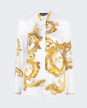Versace Jeans Couture Camicia 76HAL2P1/NS459G03 - SanShopLuxury - 2024, 40, 42, Abbigliamento, Bianco-Oro, Camicia, Donna, Idoneo, Outlet, Primavera/Estate, SS24, Top, Versace Jeans Couture
