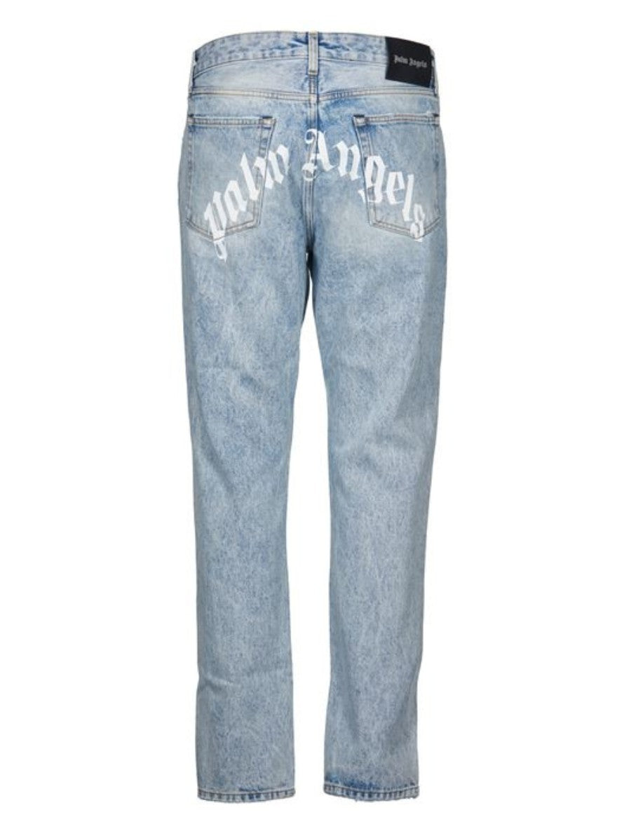 Palm Angels Jeans PMYA012C99DEN002 - SanShopLuxury - 44, 46, 48, 50, Abbigliamento, Autunno/Inverno, Azzurro, Blu, Carry Over, Continuativo, Idoneo, Jeans, New, Palm Angels, Primavera/Estate, Ultimo, Uomo