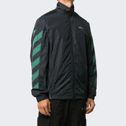 Off-White Giubbino OMEA233E20FAB0021001 - SanShopLuxury - -50%, 2020, Abbigliamento, Antivento, Autunno/Inverno, FW20, Giubbino, L, M, Nero-Verde, Off-White, Outlet, Uomo