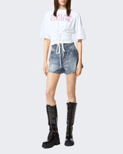 Versace Jeans Couture T-Shirt 76HAHG04/CJ00G003 - SanShopLuxury - 2024, Abbigliamento, Bianco, Donna, Idoneo, L, Outlet, Primavera/Estate, SS24, T-Shirt, Ultimo, Versace Jeans Couture