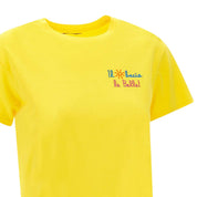 Mc2 Saint Barth T-Shirt EMI000104911D92 - SanShopLuxury - Abbigliamento, Beachwear, Carry Over, Donna, Giallo, Idoneo, Mc2 Saint Barth, New, Primavera/Estate, S, T-Shirt, Ultimo