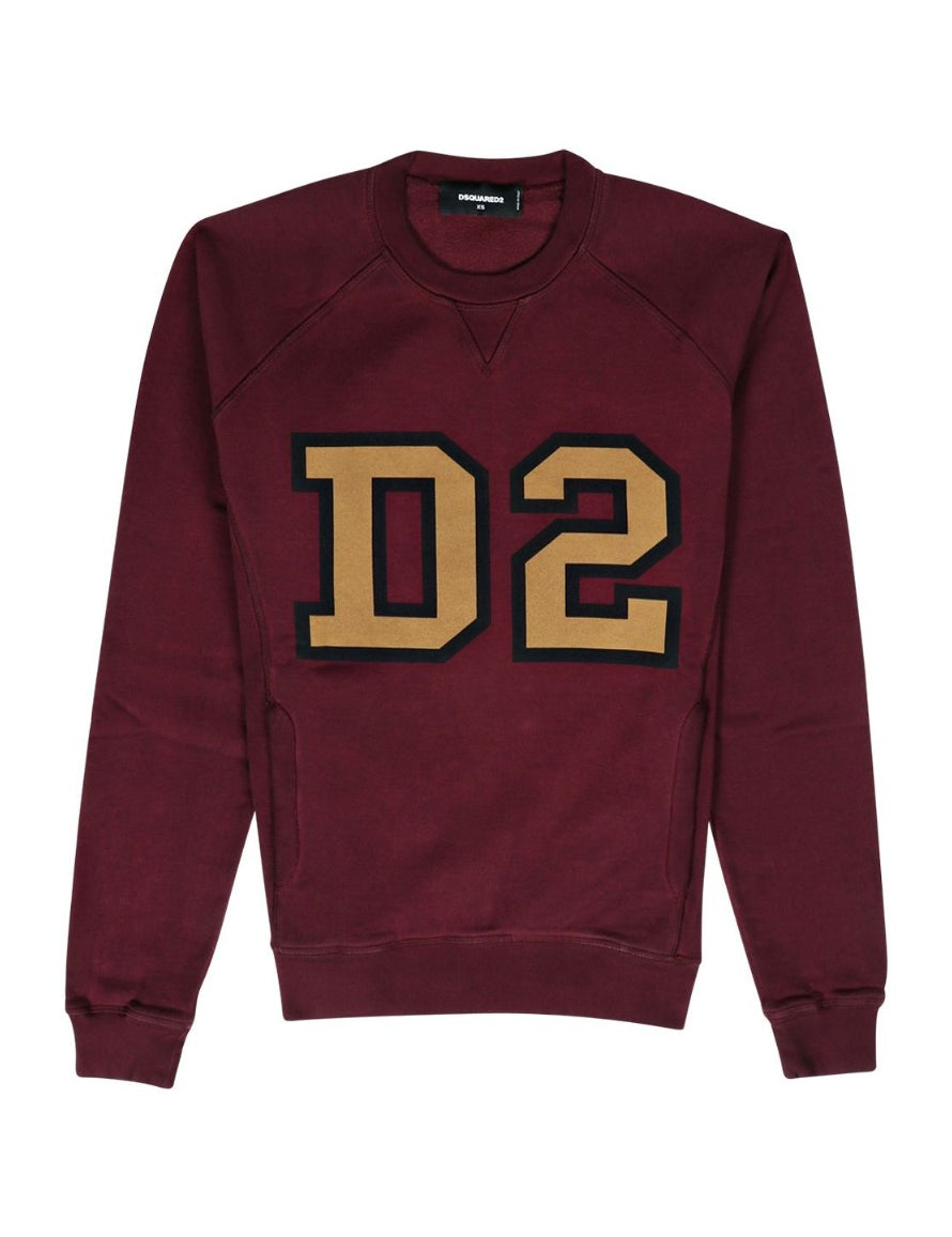 Inverno, Bordeaux, Dsquared2, Felpa, FW20, Outlet, Rosso, Uomo, XXL, XXXL