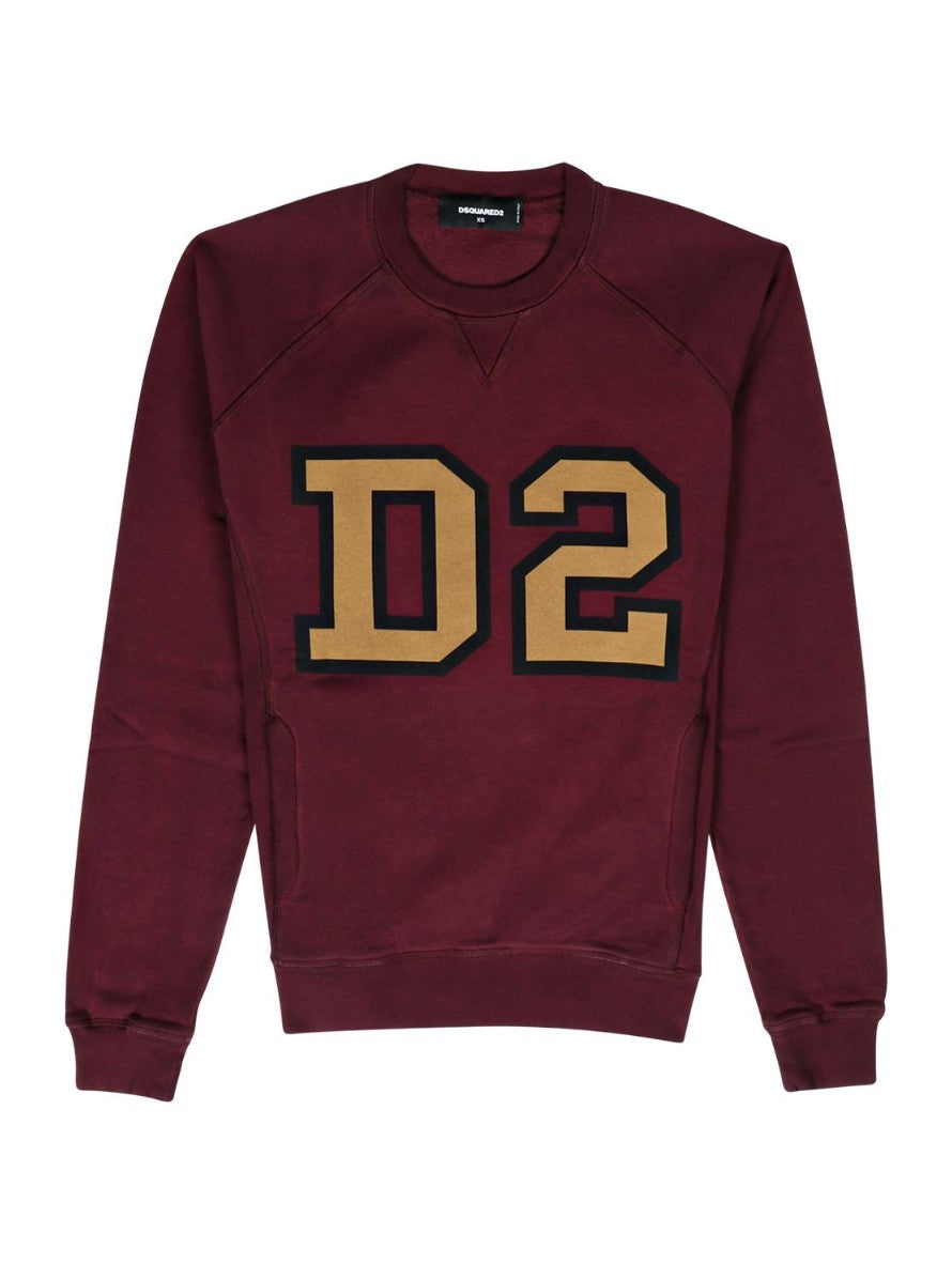 Inverno, Bordeaux, Dsquared2, Felpa, FW20, Outlet, Rosso, Uomo, XXL, XXXL