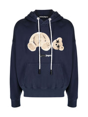 Palm Angels Felpa PMBB058F21FLE012 - SanShopLuxury - -50%, 2021, Abbigliamento, Autunno/Inverno, Blu, Con Cappuccio, Felpa, FW21, M, Outlet, Palm Angels, Ultimo, Uomo