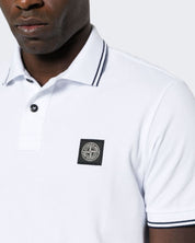 Stone Island T-Shirt Polo 80152SC18-A1001 - SanShopLuxury - 2024, Abbigliamento, Bianco, L, Outlet, Primavera/Estate, SS24, Stellato, Stone Island, T-Shirt Polo, Ultimo, Uomo