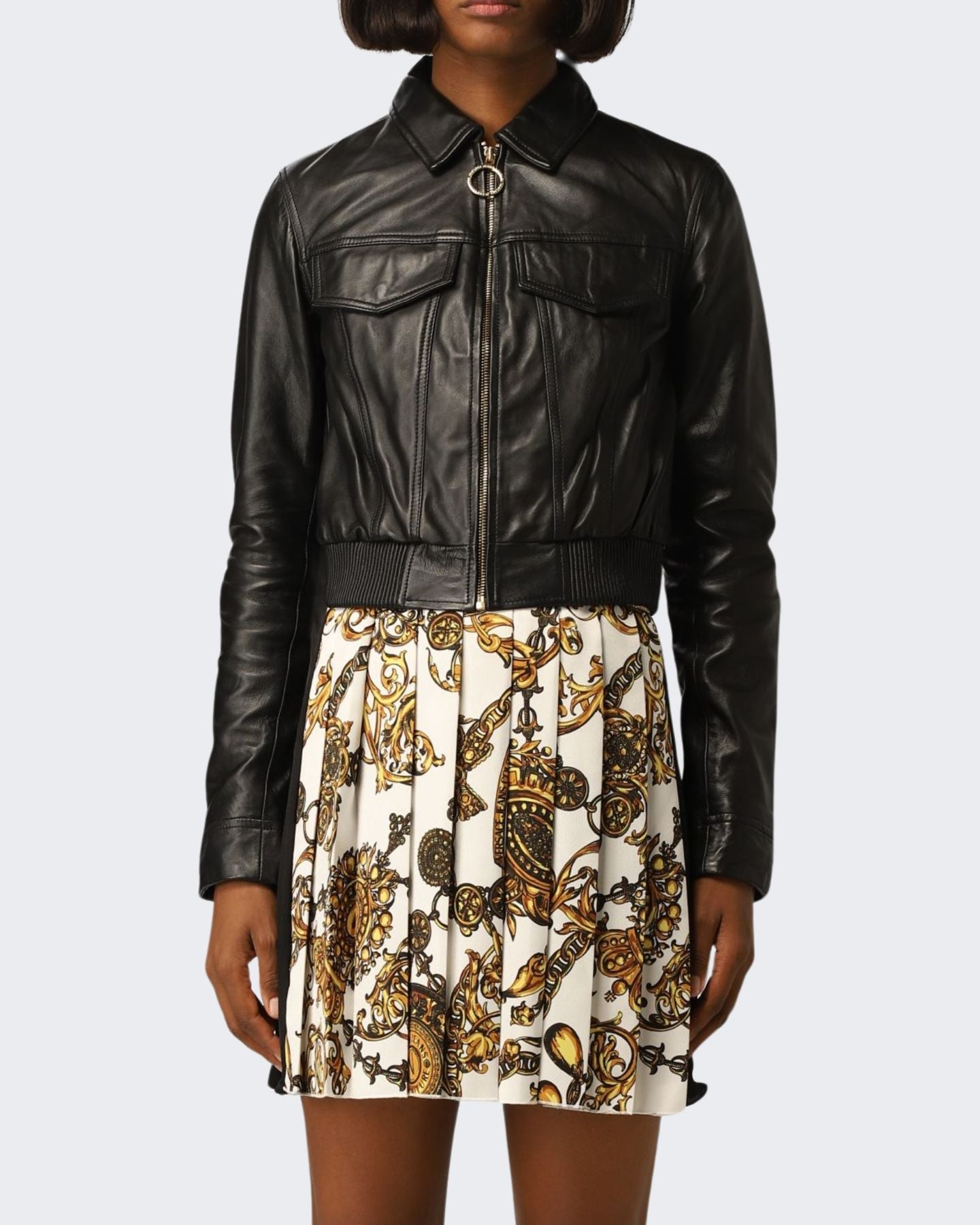 Inverno, Donna, FW21, Giubbino, Nero, Outlet, Ultimo, Versace Jeans Couture