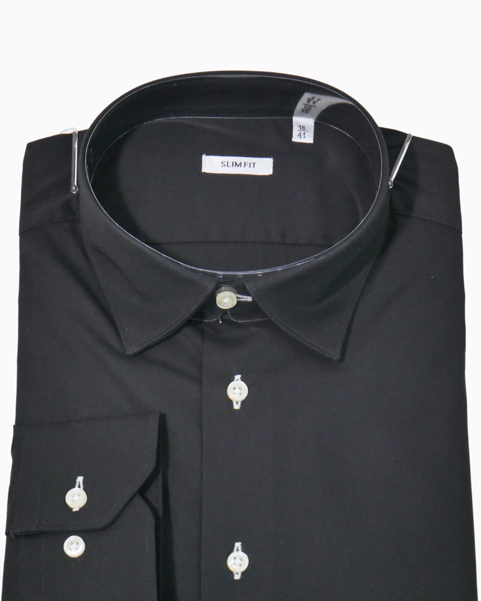 Sartoria Italiana Camicia 001369-08 - SanShopLuxury - 2019, 37, 38, 39, 40, 41, 42, 43, 44, 45, Abbigliamento, Autunno/Inverno, Camicia, Carry Over, Continuativo, Idoneo, Nero, New, Primavera/Estate, Sartoria Italiana, Uomo