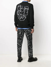 Marcelo Burlon Felpa CMBA076E20FLE001 - SanShopLuxury - -50%, 2020, Abbigliamento, Autunno/Inverno, Felpa, FW20, Girocollo, L, M, Marcelo Burlon, Nero, Outlet, Ultimo, Uomo
