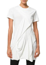 Rick Owens Drkshdw T-Shirt DS17F2134/RN 11 - SanShopLuxury - -70%, 2017, Abbigliamento, Autunno/Inverno, Bianco, Donna, FW17, M, Outlet, Rick Owens Drkshdw, S, T-Shirt, XS