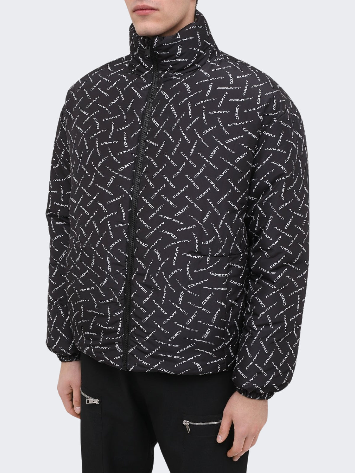 Marcelo Burlon Giubbino CMED029F20FAB001 - SanShopLuxury - -50%, 2020, Abbigliamento, Autunno/Inverno, FW20, Giubbino, L, M, Marcelo Burlon, Nero, Outlet, Uomo