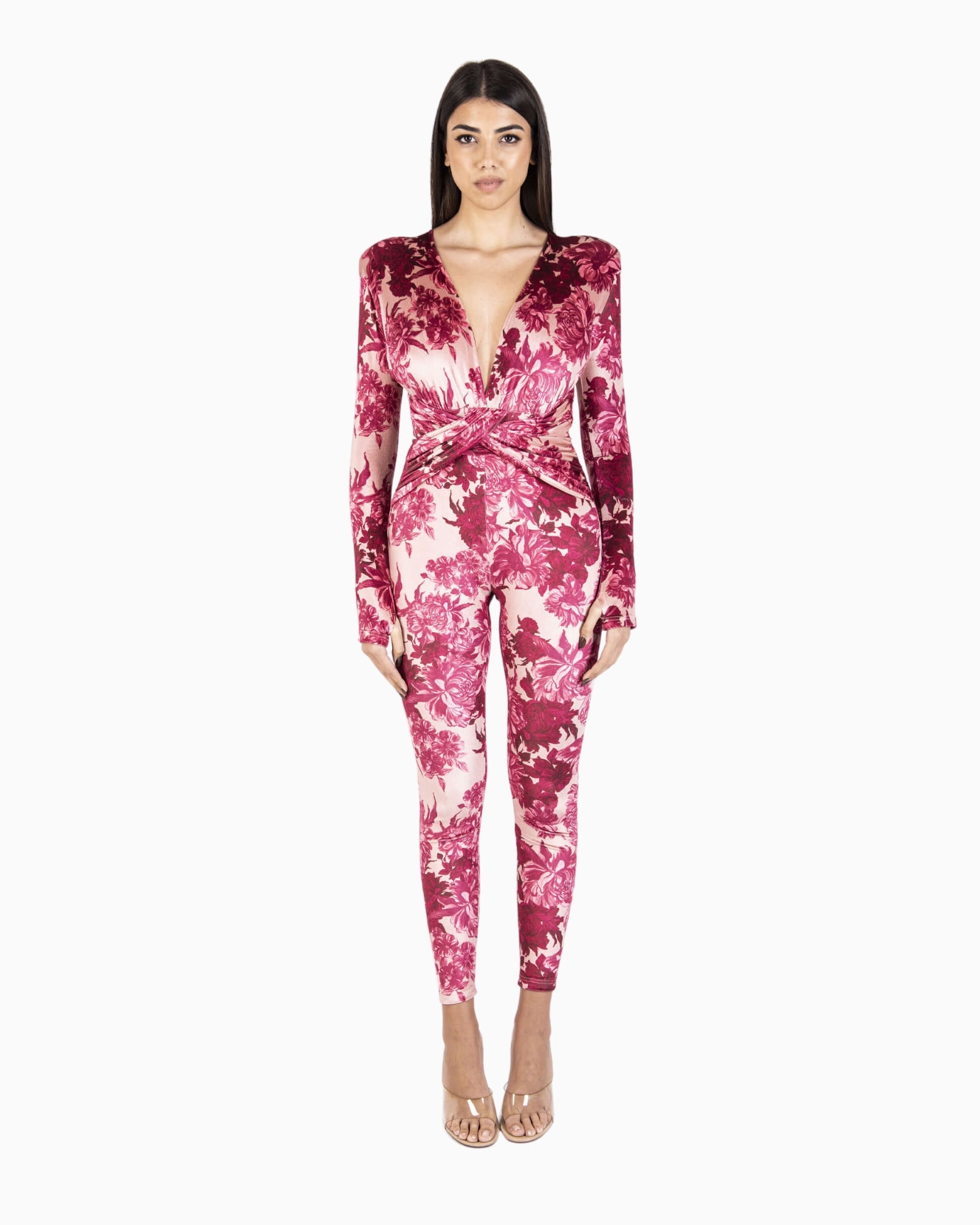 Inverno, Bordeaux, District Margherita Mazzei, Donna, FW25, Idoneo, New, Tuta Intera