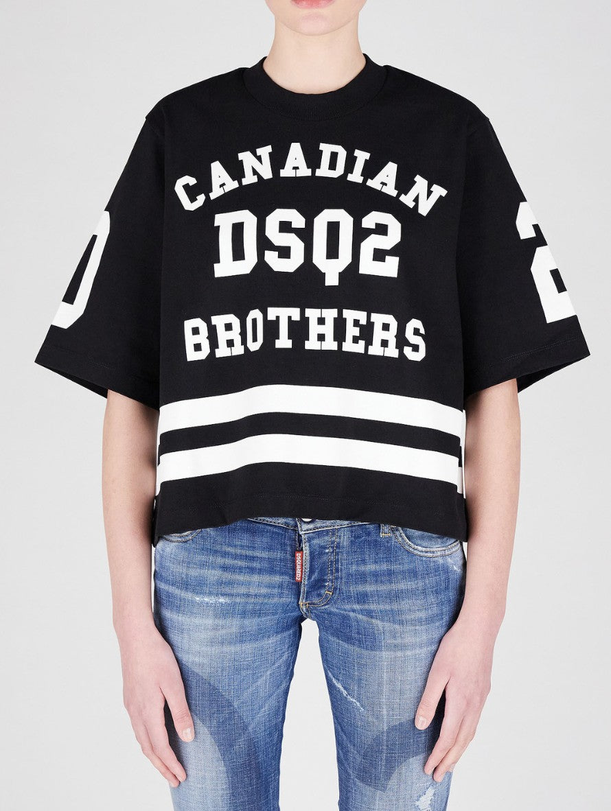 Inverno, Donna, Dsquared2, FW22, Idoneo, L, M, Nero, Outlet, S, T-Shirt, XL