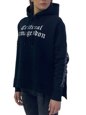 Marcelo Burlon Felpa CWBB007E17506013 1001 - SanShopLuxury - -70%, 2017, Abbigliamento, Autunno/Inverno, Donna, Felpa, FW17, Marcelo Burlon, Nero, Outlet, S, XS