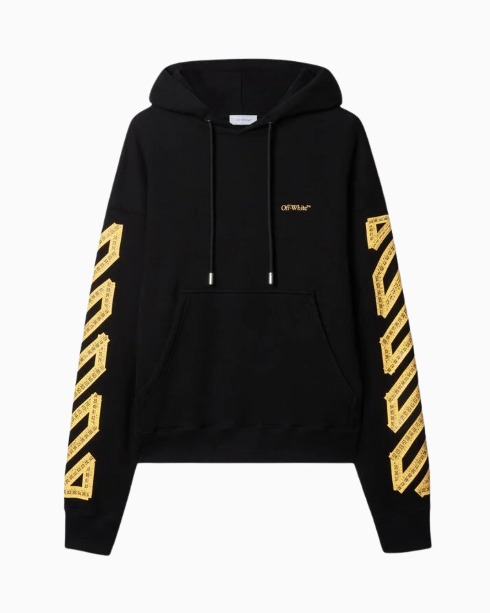 Off-White Felpa OMBB085S25FLE00J1022 - SanShopLuxury - 2025, Abbigliamento, Autunno/Inverno, Continuativo, Felpa, Idoneo, L, M, Nero-Giallo, New, Off-White, Primavera/Estate, S, SS25, Uomo, XL, XS, XXL