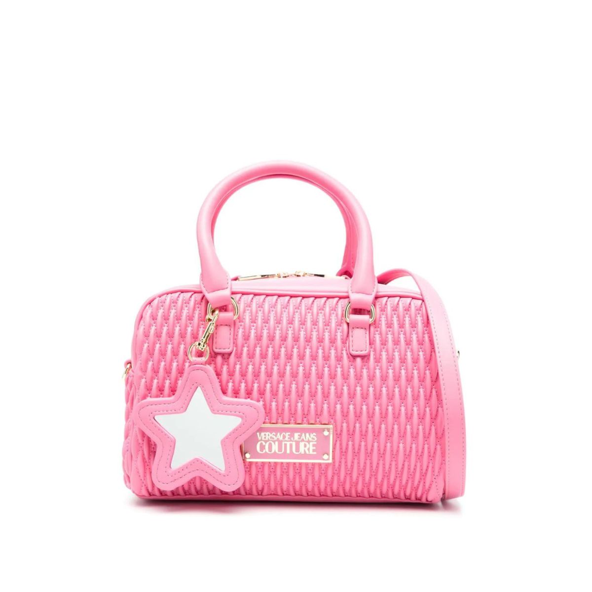 Inverno, Bauletto, Borsa a Tracolla, Donna, FW23, Idoneo, Nero-Oro, Outlet, Rosa, Unica, Valigeria, Versace Jeans Couture