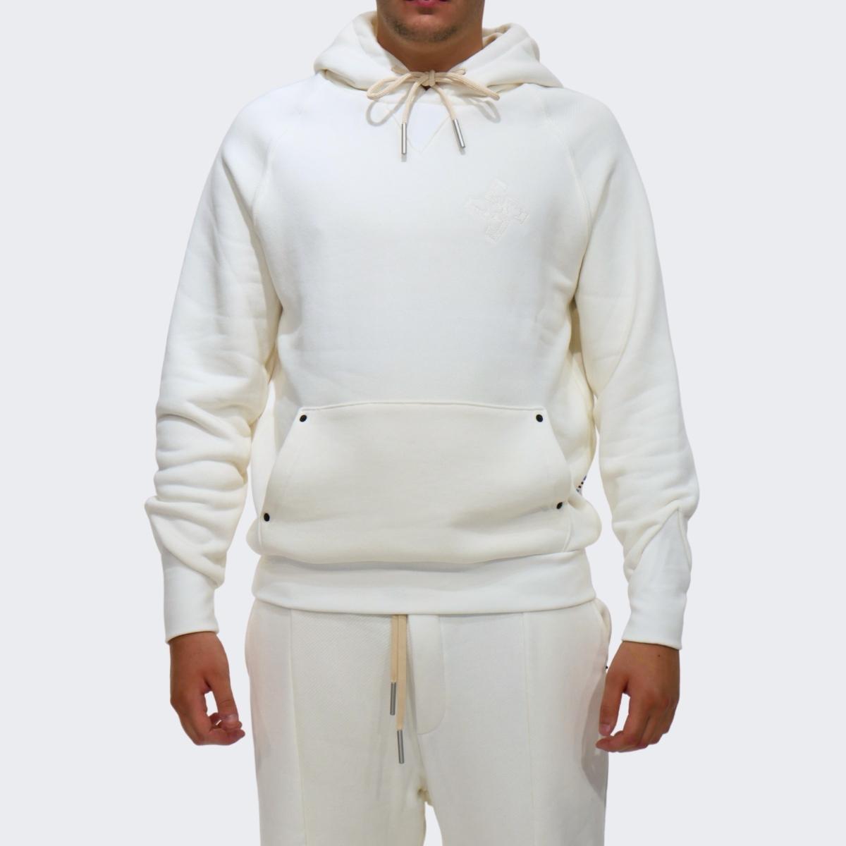 Chiodi Milano Felpa 0213 - SanShopLuxury - 2023, Abbigliamento, Autunno/Inverno, Bianco, Chiodi Milano, Con Cappuccio, Cotone, Felpa, Felpe, FW23, Gesso, Idoneo, L, M, Marrone, Nero, Outlet, S, Uomo, XL, XXL, XXXL