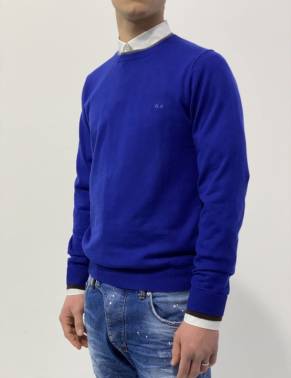 Inverno, Blu, FW18, M, Maglieria, Nero, Outlet, S, Sun 68, Uomo