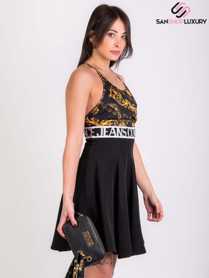 Versace Jeans Couture Abiti 71HAO923 JS009 - SanShopLuxury - -50%, 2021, Abbigliamento, Abiti, Autunno/Inverno, Donna, FW21, M, Nero, Outlet, S, Versace Jeans Couture