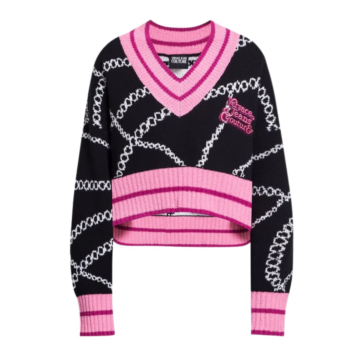 Inverno, Donna, FW23, M, Maglieria, Nero, Outlet, S, Versace Jeans Couture