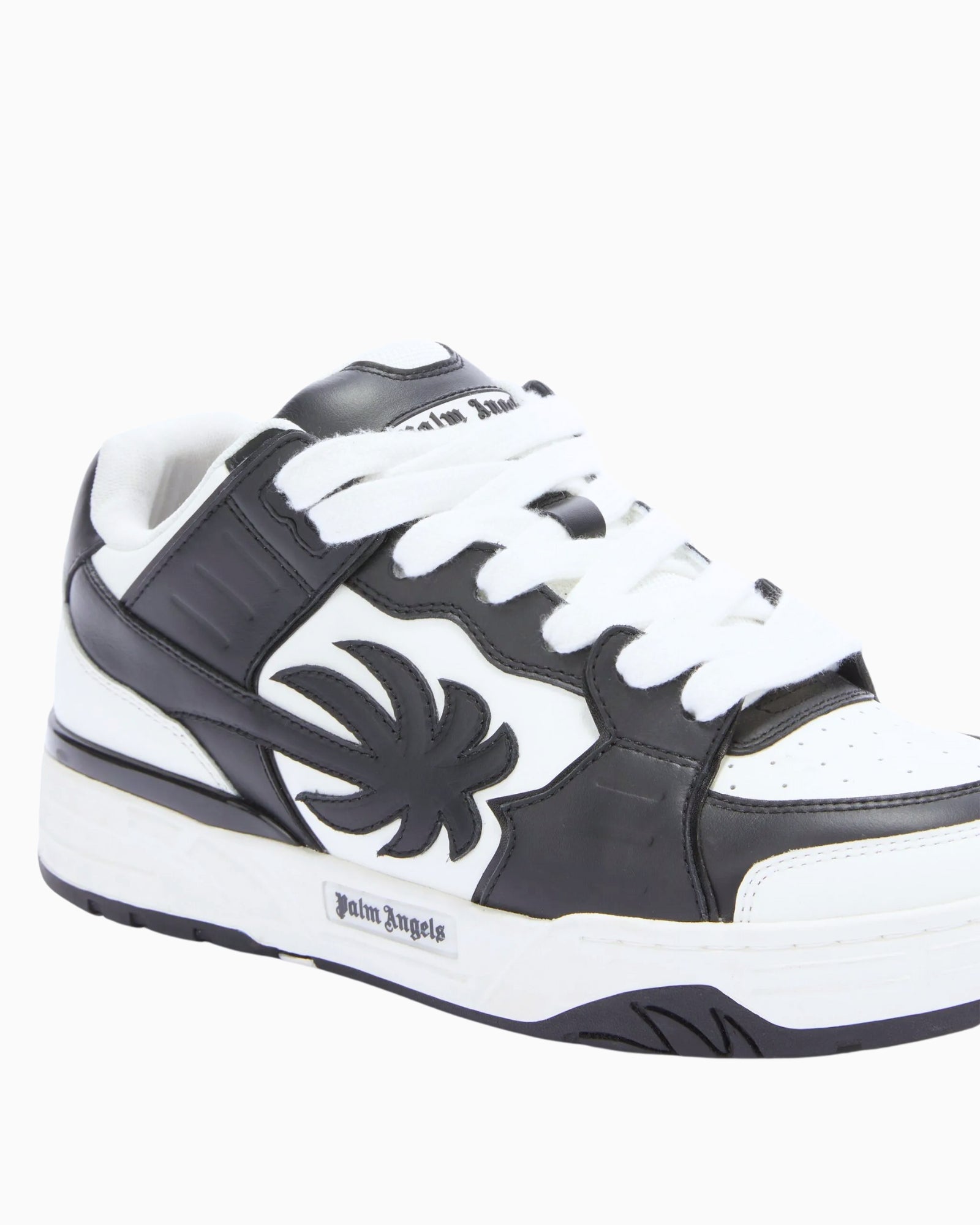 Palm Angels Sneakers PMIA101S25LEA0010110 - SanShopLuxury - 2025, 41, 42, 43, 44, Autunno/Inverno, Bianco-Nero, Calzature, Continuativo, Idoneo, New, Palm Angels, Primavera/Estate, Sneakers, SS25, Uomo