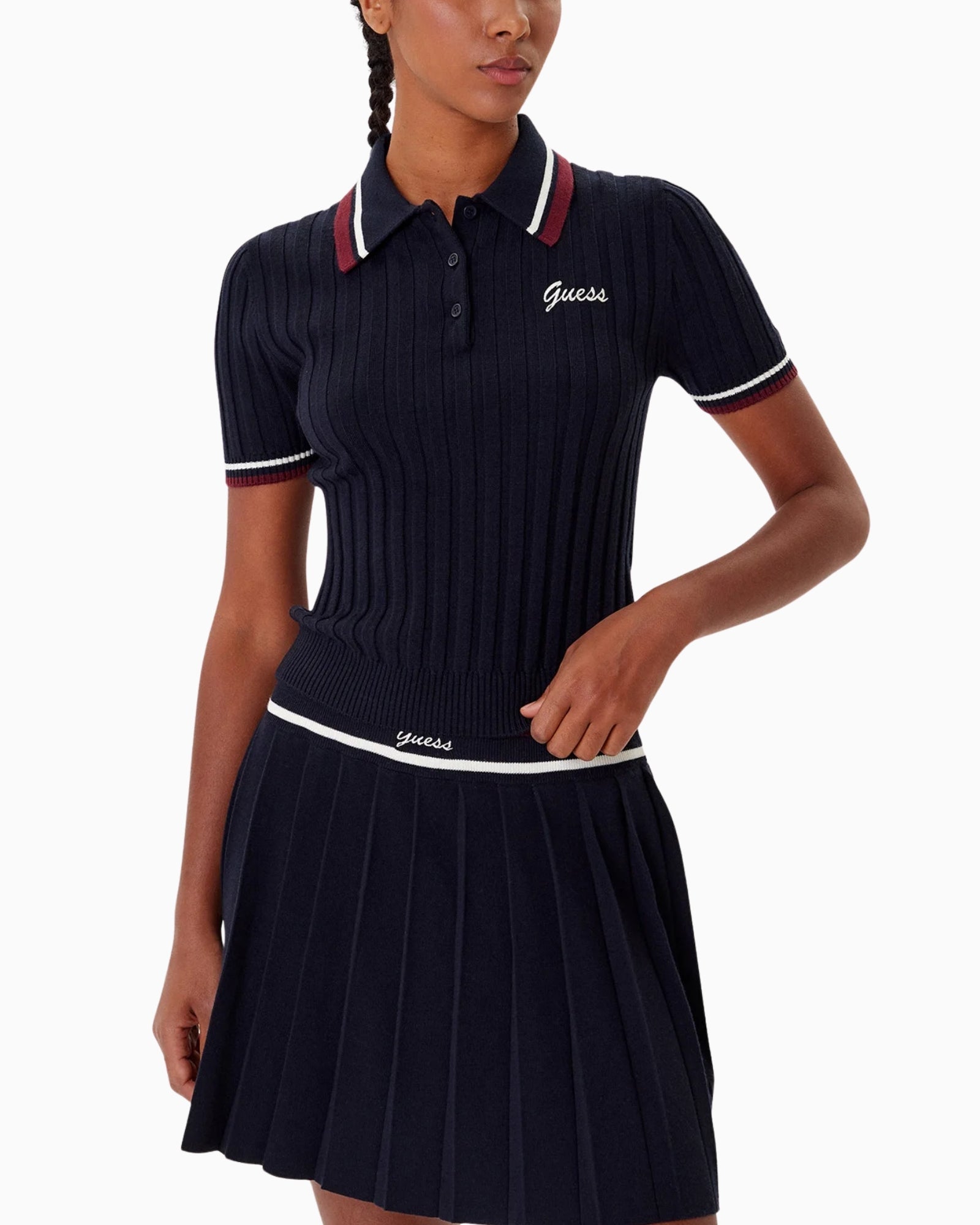 Inverno, Blu, Donna, FW25, Guess, Idoneo, L, M, New, S, T-Shirt Polo