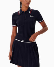 Guess T-Shirt Polo V5BP04 Z1152 A74A - SanShopLuxury - 2025, Abbigliamento, Autunno/Inverno, Blu, Donna, FW25, Guess, Idoneo, L, M, New, S, T-Shirt Polo