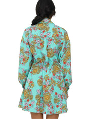 Versace Jeans Couture Abiti 72HAO924 - SanShopLuxury - 2022, 40, 42, Abbigliamento, Abiti, Donna, Outlet, Primavera/Estate, SS22, Turchese, Versace Jeans Couture