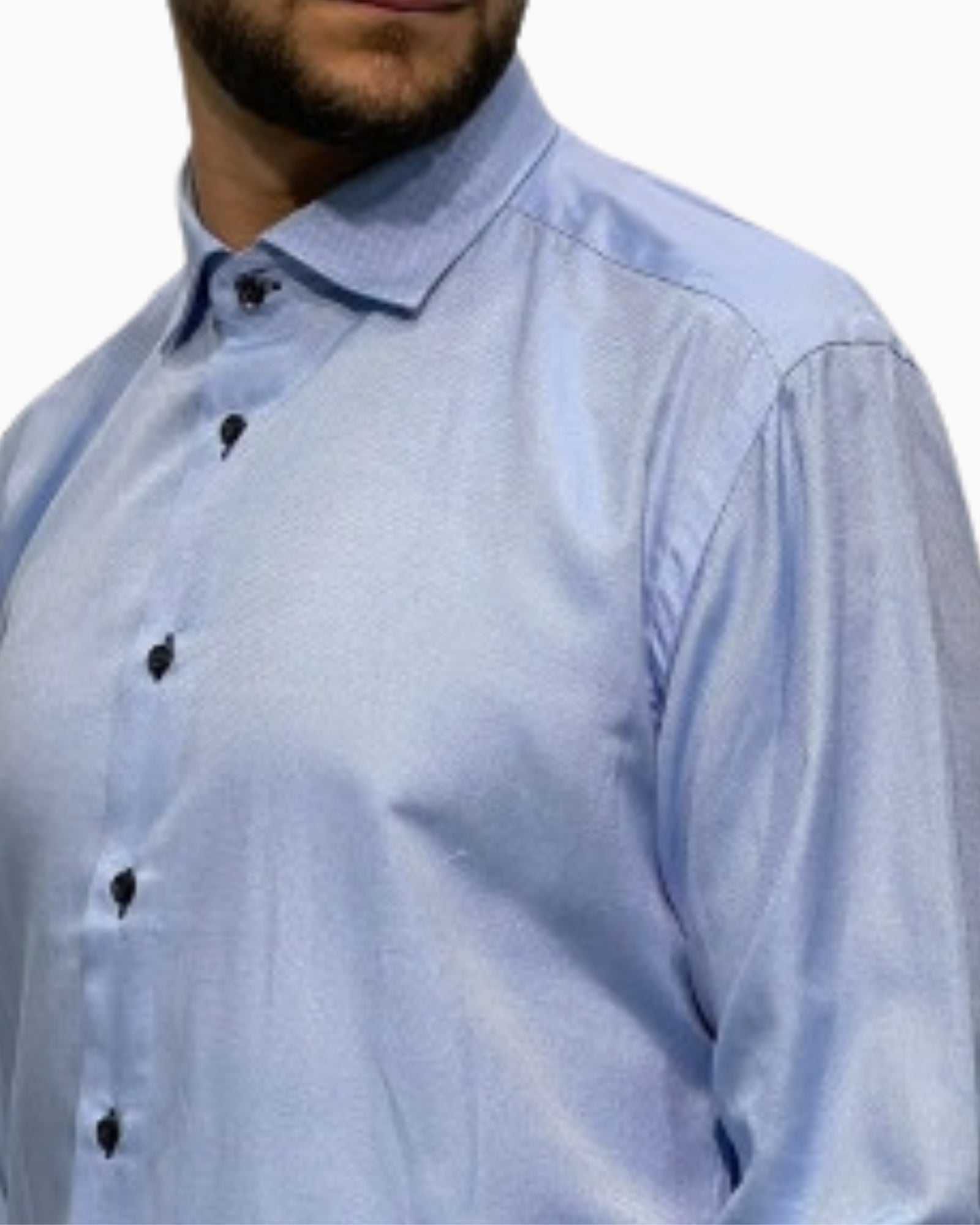 Sartoria Italiana Camicia 002-ROMA-9 - SanShopLuxury - 2019, 41, Abbigliamento, Autunno/Inverno, Azzurro, Camicia, Carry Over, Continuativo, Idoneo, New, Primavera/Estate, Sartoria Italiana, Uomo