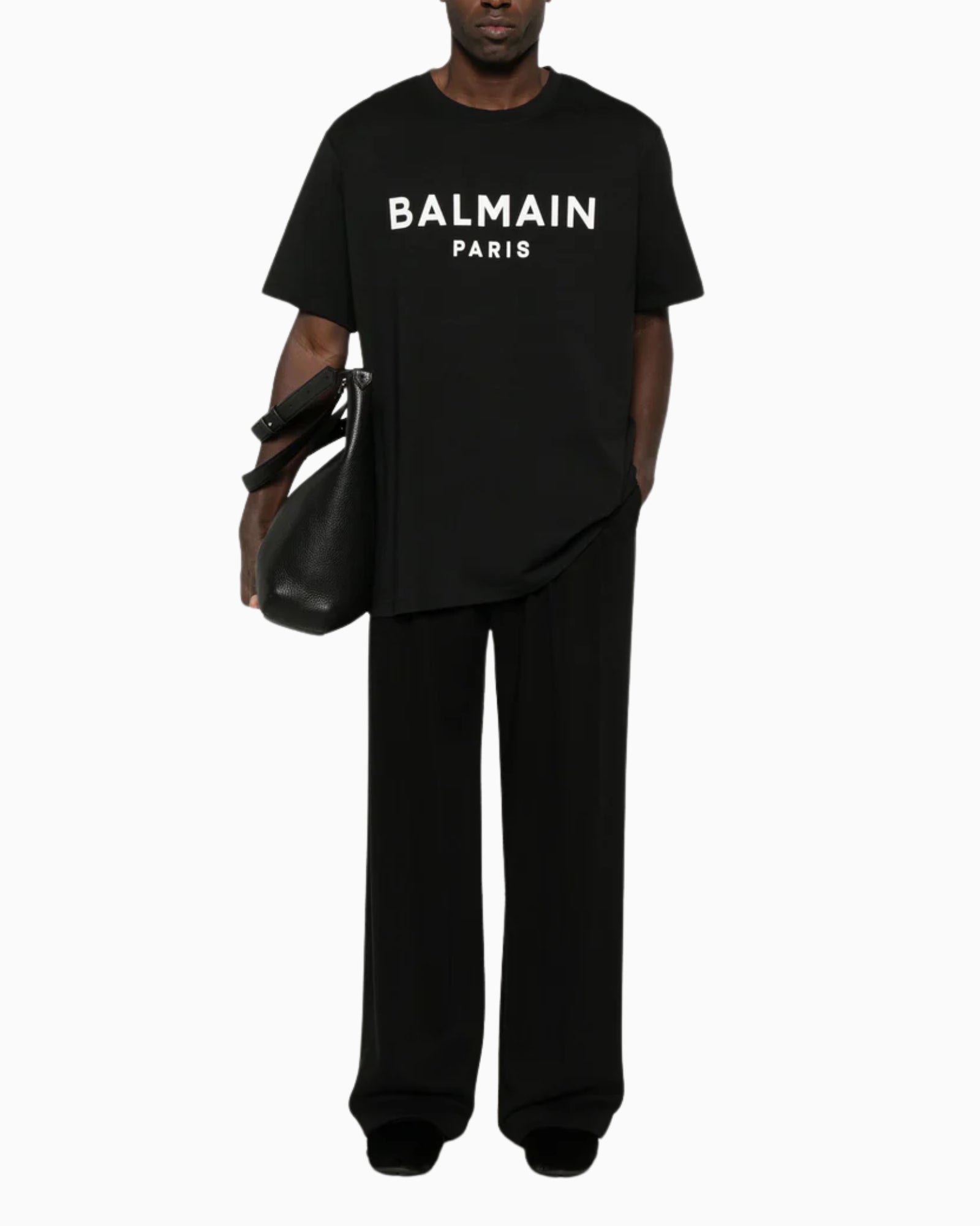 Balmain T-Shirt EH1EG010BB73 EAB - SanShopLuxury - 2025, Abbigliamento, Balmain, Idoneo, L, M, Nero, New, Primavera/Estate, S, SS25, T-Shirt, Uomo, XL, XXL