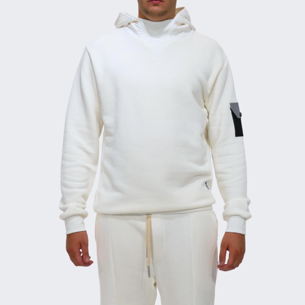 Inverno, Bianco, Chiodi Milano, Con Cappuccio, Felpa, FW23, Idoneo, L, M, Nero, Outlet, S, Uomo, XL, XXL, XXXL