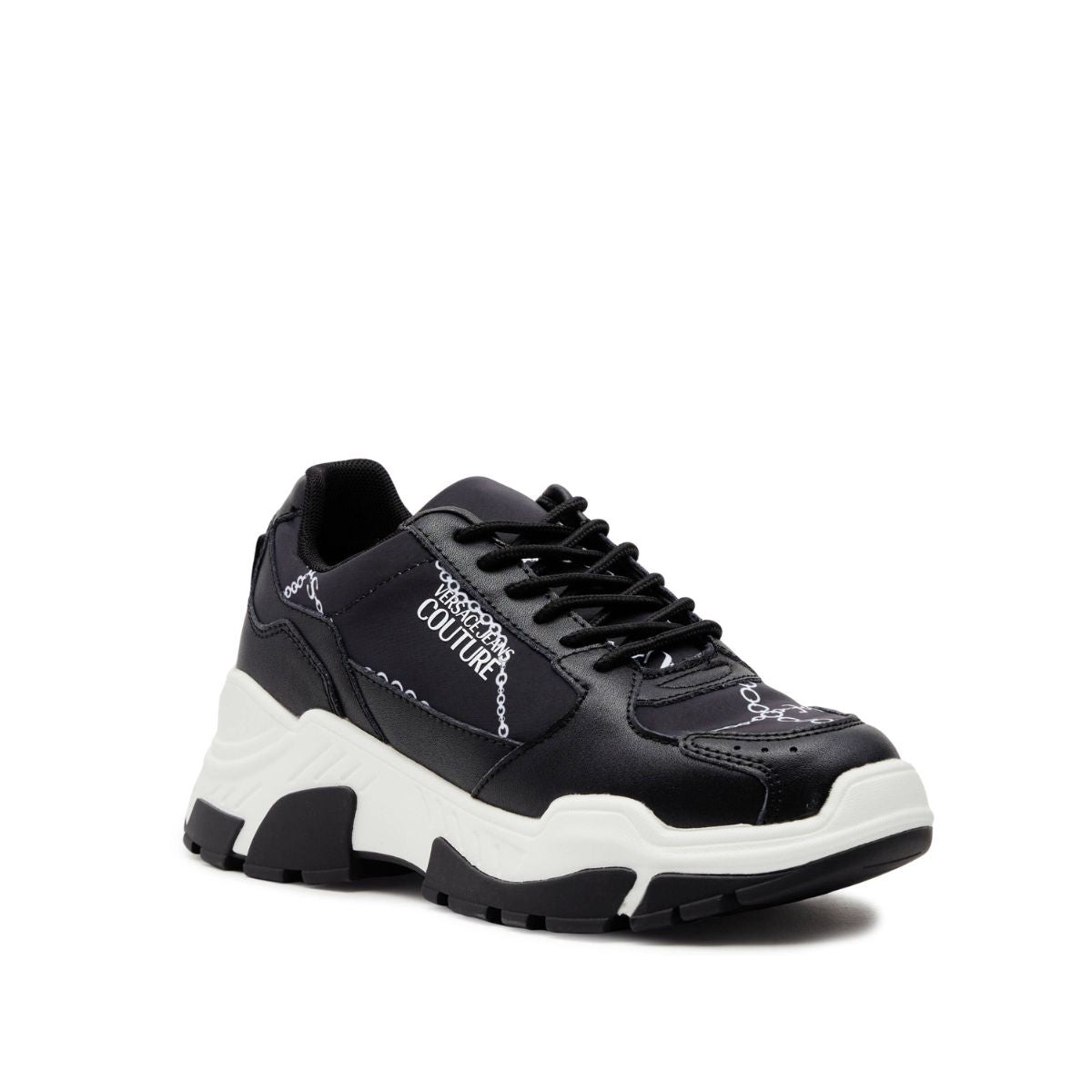 Versace Jeans Couture Sneakers 75VA3SP3 ZP310 - SanShopLuxury - 2023, 36, 38, 39, 40, 41, Autunno/Inverno, Calzature, Donna, FW23, Idoneo, Nero-Bianco, Outlet, Sneakers, Versace Jeans Couture