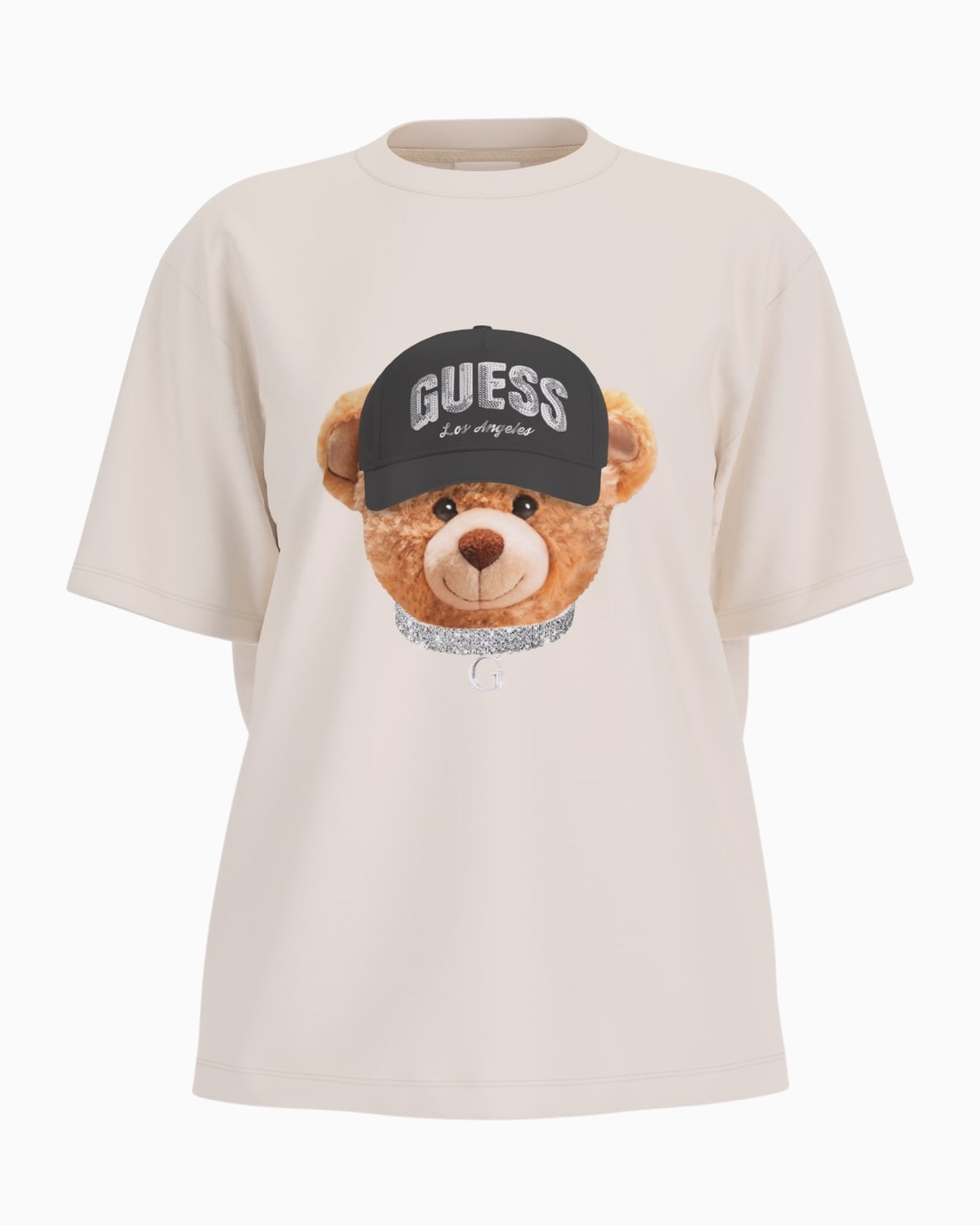Guess T-Shirt V5BI09 I3Z14 G1O6 - SanShopLuxury - 2025, Abbigliamento, Autunno/Inverno, Bianco, Donna, FW25, Guess, Idoneo, L, M, New, S, T-Shirt, XL