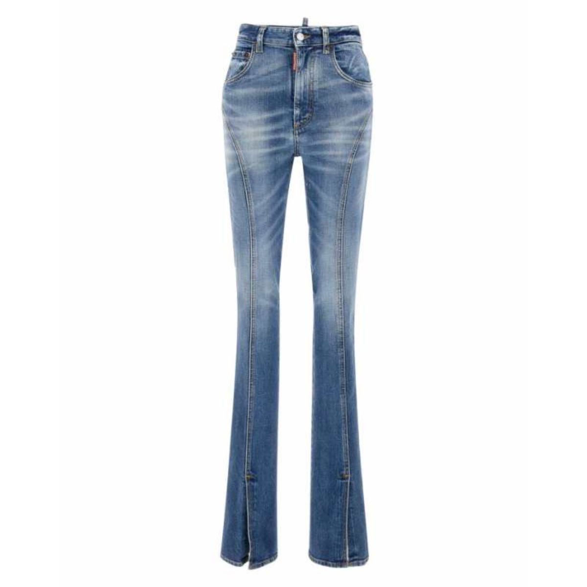 Inverno, Blu, Donna, Dsquared2, FW23, Jeans, Outlet