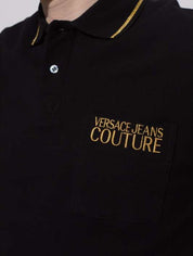 Versace Jeans Couture T-Shirt Polo 72GAGT01 - SanShopLuxury - 2022, Abbigliamento, Bianco, L, Nero, Outlet, Primavera/Estate, SS22, T-Shirt Polo, Uomo, Versace Jeans Couture, XL
