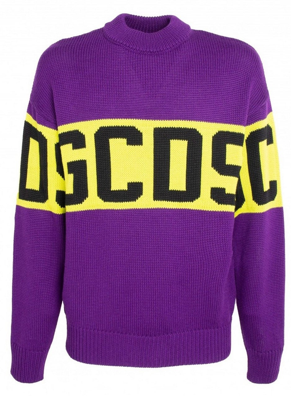 Gcds Maglieria CC94M021150 - SanShopLuxury - 2021, Abbigliamento, Autunno/Inverno, Bianco, Carry Over, Gcds, Idoneo, L, Maglieria, Nero, Outlet, Uomo, Viola, XL, XXL