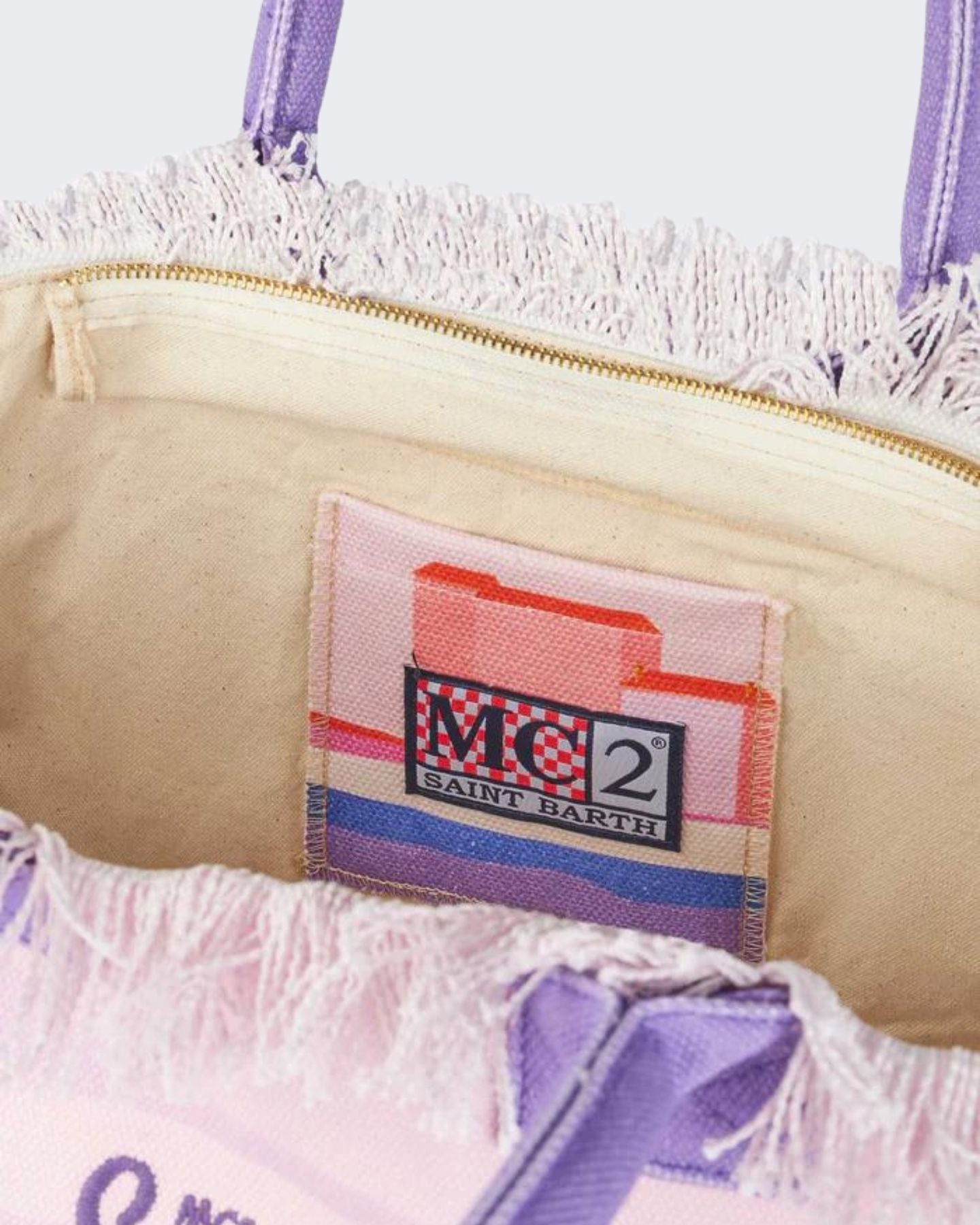 Mc2 Saint Barth Borsa a Mano VANI001-00272F - SanShopLuxury - Beachwear, Borsa a Mano, Borsa da spiaggia, Carry Over, Donna, Lilla, Mc2 Saint Barth, New, Primavera/Estate, Stellato, Unica, Valigeria